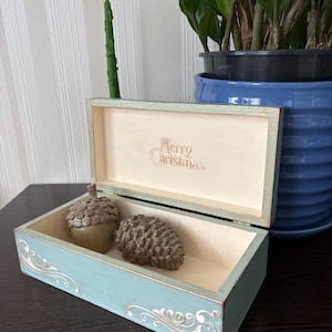 Christmas decoupage box (Handmade)
