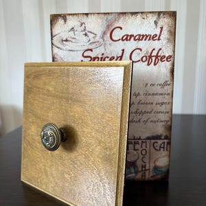 Interior decoupage box for kitchen or other rooms (Handmade)