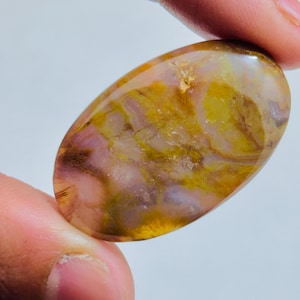 Natural Landscape Jasper Teardrop Cabochon | Scenic Picture Stone | Loose Gemstone for Jewelry | Unique Earthy Pattern