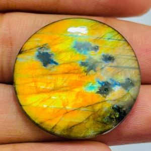 Natural Blue Flash Labradorite Hand Carved Leaf Cabochon Pair – Flashy Gemstone for Jewelry Making