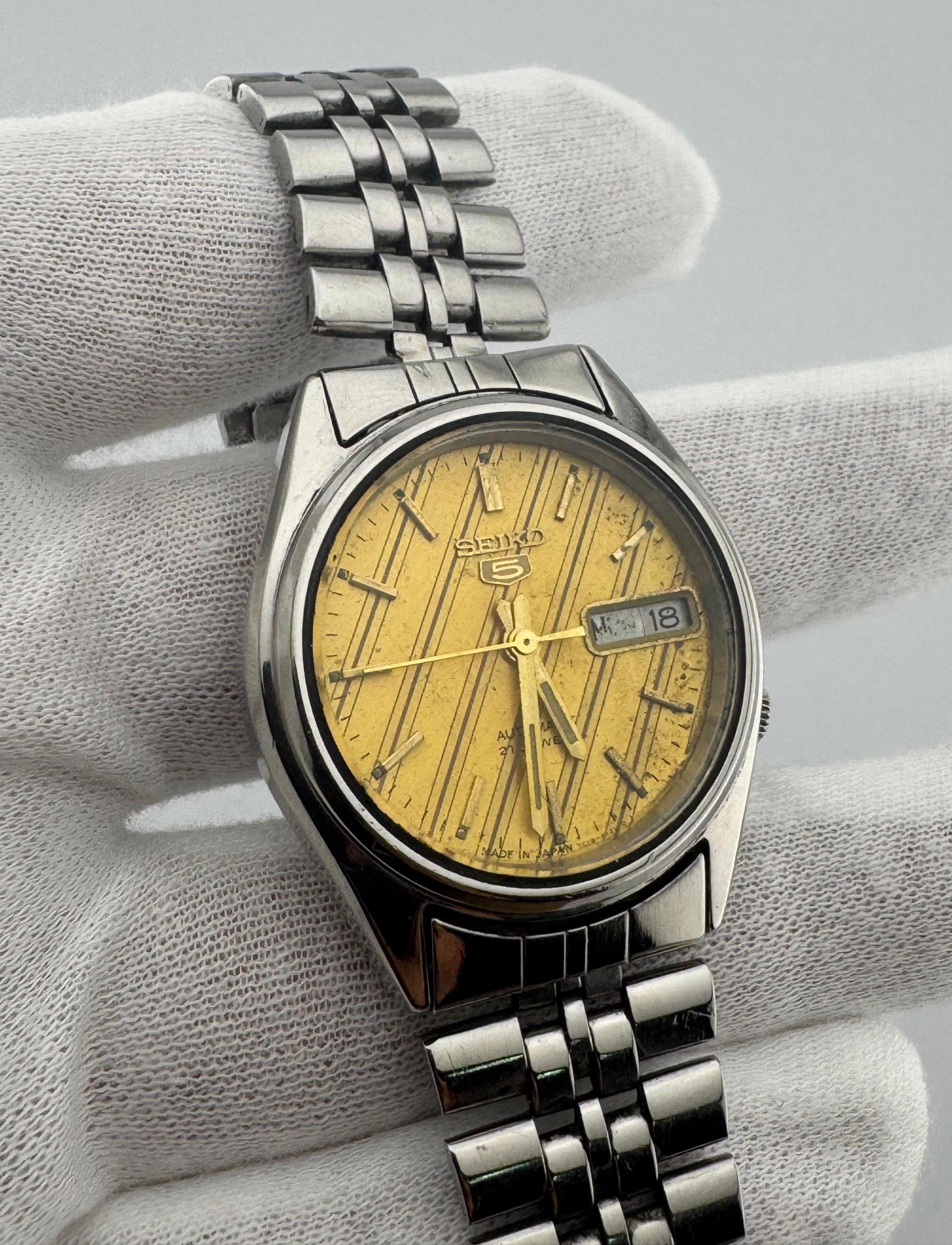 SEIKO】セイコー 5　自動巻 腕時計 21石 ヴィンテージ OH済‼️ セイコー5 オートマチック - ヴィンテージ腕時計 - 日本製 21石 - Etsy