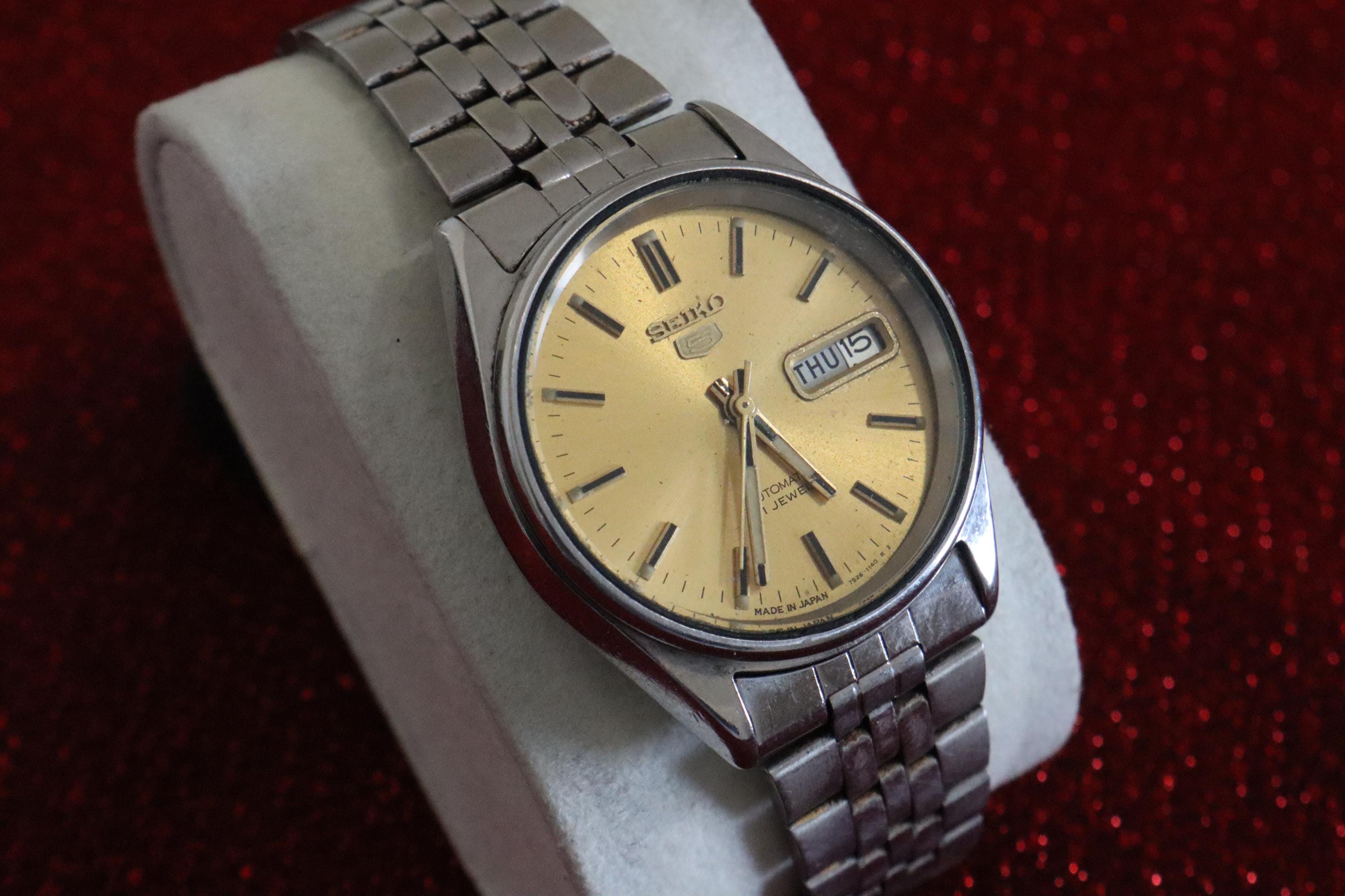 SEIKO 21 jewels 腕時計　手巻き　ヴィンテージ Seiko 5 21 jewels - Etsy 日本