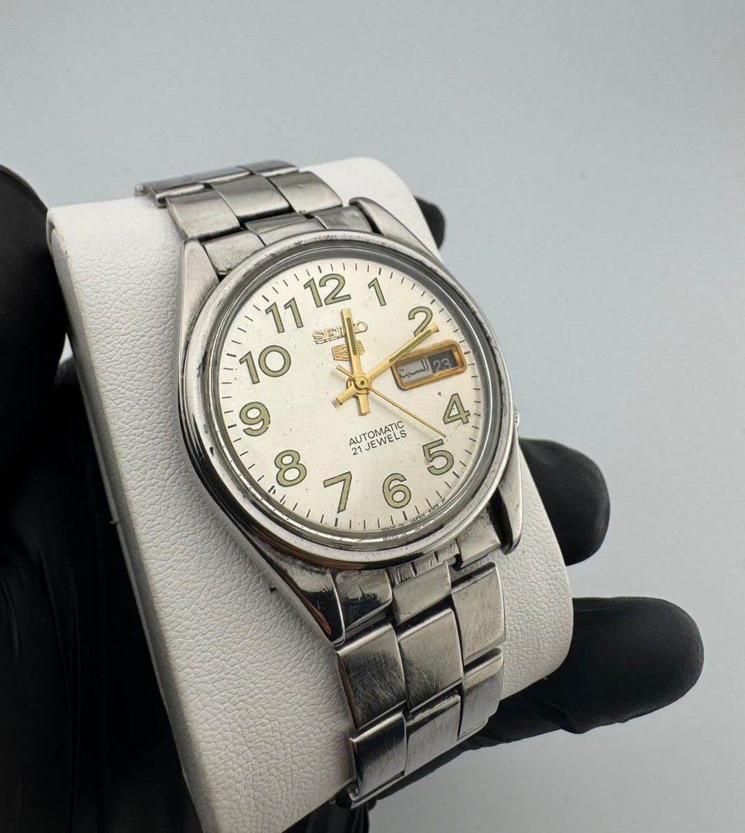 セイコー5 自動巻き 21石 ヴィンテージ腕時計 日本製 - Etsy 日本
