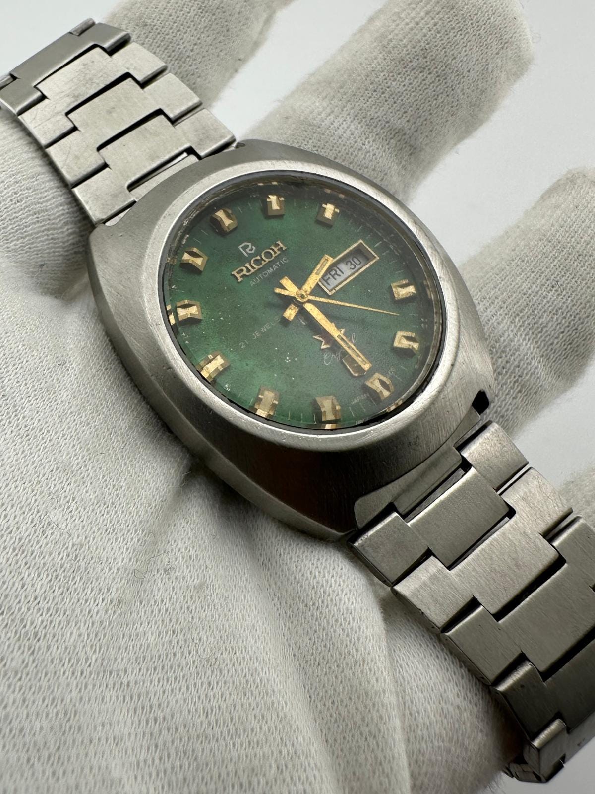 RICOH 自動巻 腕時計 ホログラム文字盤 RICOH men's watch