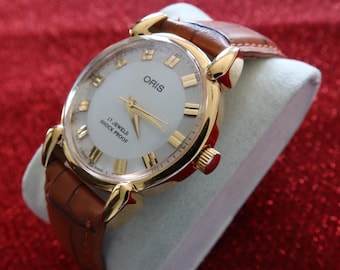 Vintage Oris AM044 Swiss-made, professionally refurbished: 17‑jewel manual-wind Movement, White Dial