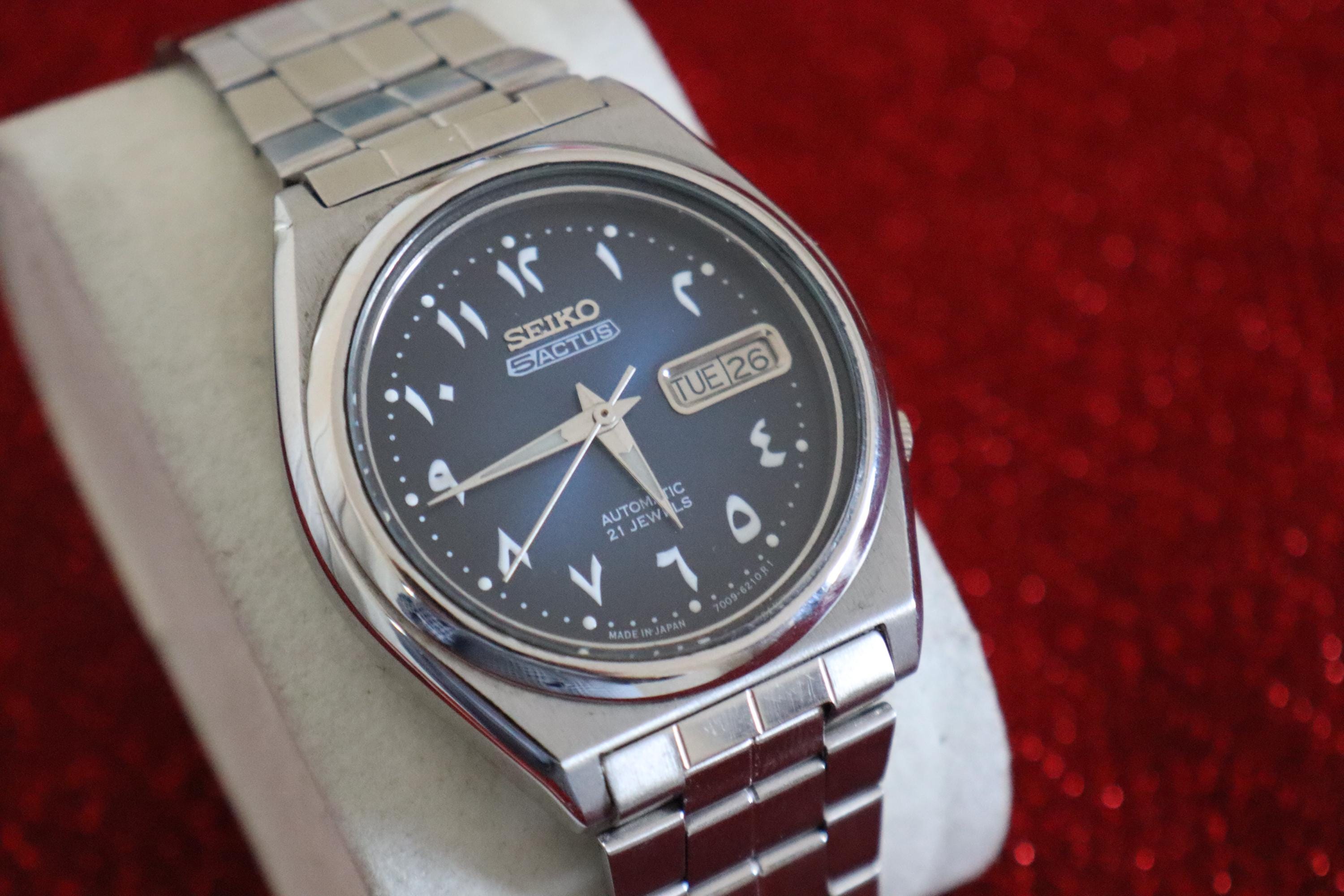 タク SEIKO ACTUS SS 21JEWELS Vintage Vintage SEIKO 5 Actus R Automatic Day Date 21 Jewels SR Sky