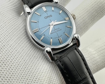 希少なヴィンテージ ORIS レッドダイヤル 機械式手巻き FHF