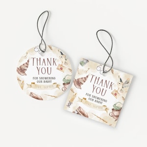 Wizard Baby Shower Favor Tag | Magical Baby Shower Thank You Tag | Magic School Baby Shower Gift Tag | Wizard Boy Shower Party Decor | SB2