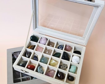 Tumbled stone crystal collection crystal gift set crystal healing crystal gift starter crystal kit for beginners mothers day gift