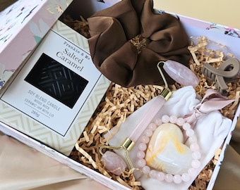 Crystal Gift Box Set Self Care Spa Gift for Her Healing Crystal Set Mindfulness Gift Spiritual Cleansing Relaxation Gift Idea Mindful Ritual