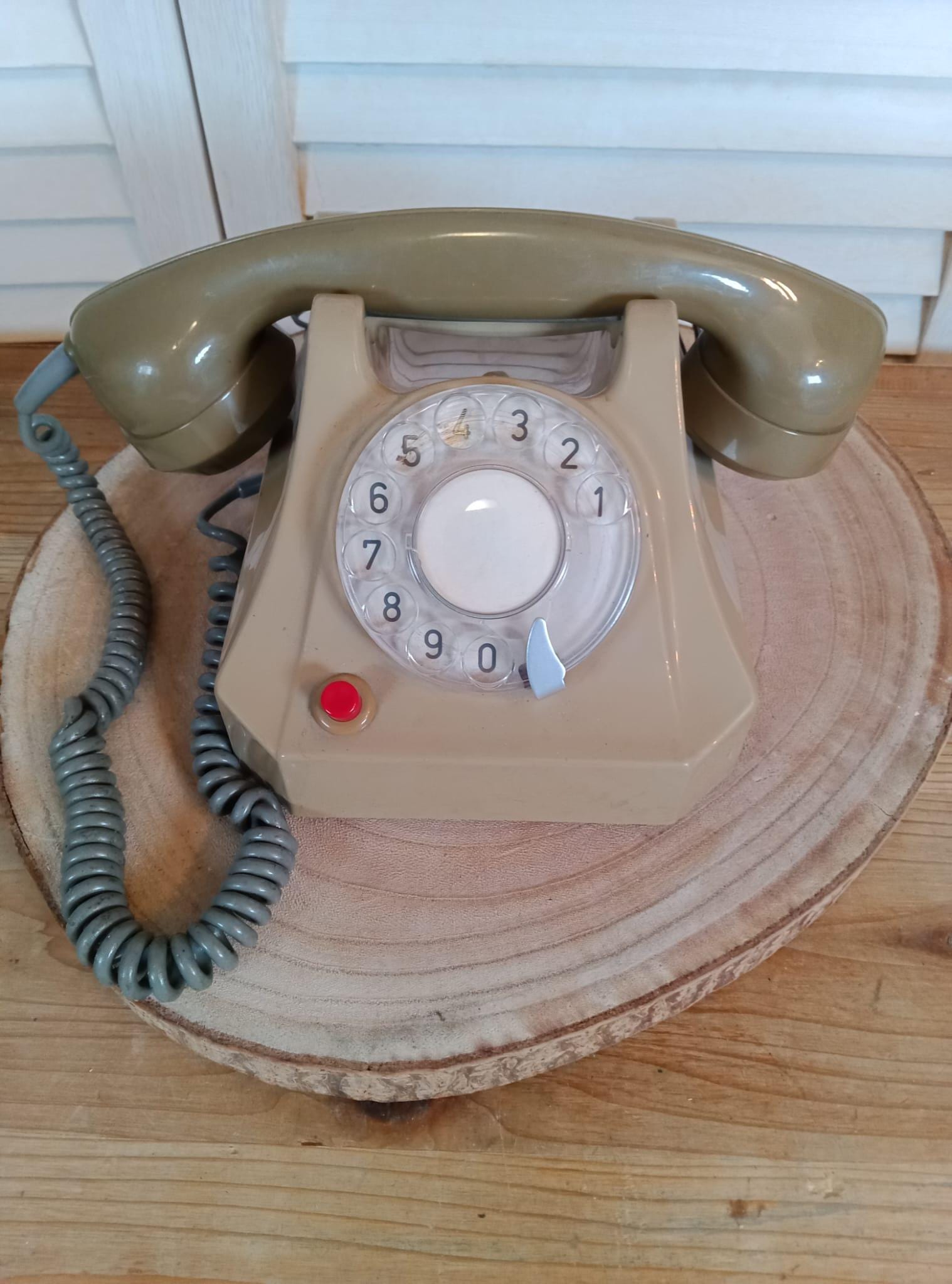 Téléphone Vintage TELIC à Cadran - Années 1950/60 - Objet Déco - Pour Pièces / Réparation