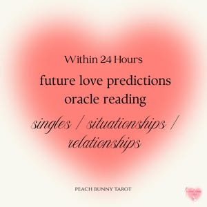 Prédictions d'amour futur | J'adore la lecture de cartes Oracle | Livraison en 24 heures | Tous les types de connexion