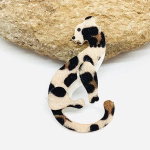 Broche de leopardo leonado, elegante broche de mujer, idea de regalo para mamá