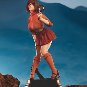 Velma Scooby-Doo STL File Ready To Print Printer Model Gift Movie Anime 3D Model Game Custom Action Comic Figure Animation Cartoon Adult