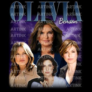 OLIVIA Benson PNG shirt, Mariska Hargitay Tees, ELLIOT Stabler Retro 90&#39;s Vintage Tshirt, Elliot Olivia, Law And Order Series