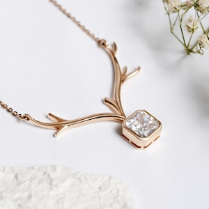 Rose Gold Diamond Pendant  Classic & Timeless  Luxury Gift for Her