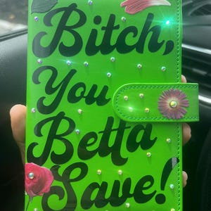 A6 budget binder only, green