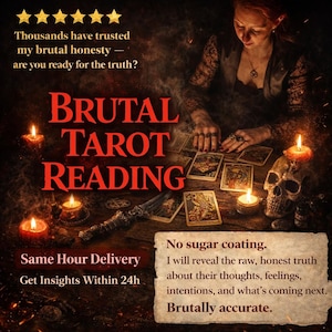 Brutal Tarot Reading | No Sugar Coating Psychic Insight | Extra Detailed & Honest – Same Hour