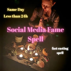 Famous Overnight Spell | Rise to Fame Fast | Social Media Popularity Ritual | Instant Results | White Magic | Popularity Spell | Fame Spell