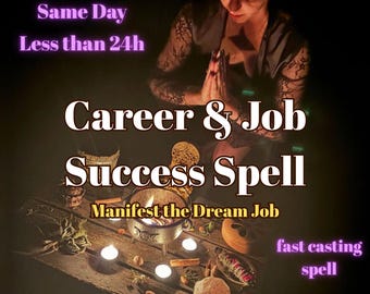 career & job success spell | same day casting | fast results | photo proof included | manifest dream job with powerful energy today