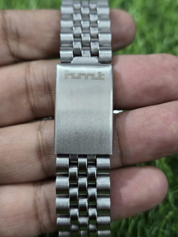 Vintage HMT Kohinoor Mechanical Watch: Gold Dial, Transparent Back