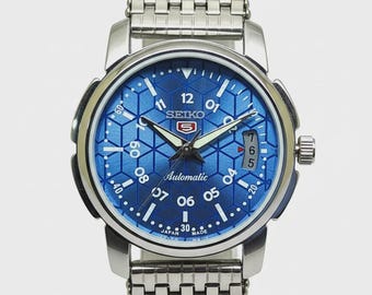 ヴィンテージ セイコー5 自動巻き腕時計 – 1970年代 ブラックダイヤル