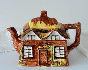 Vintage Price Kensington Cottage Teapot, English Pottery Kitchen Decor