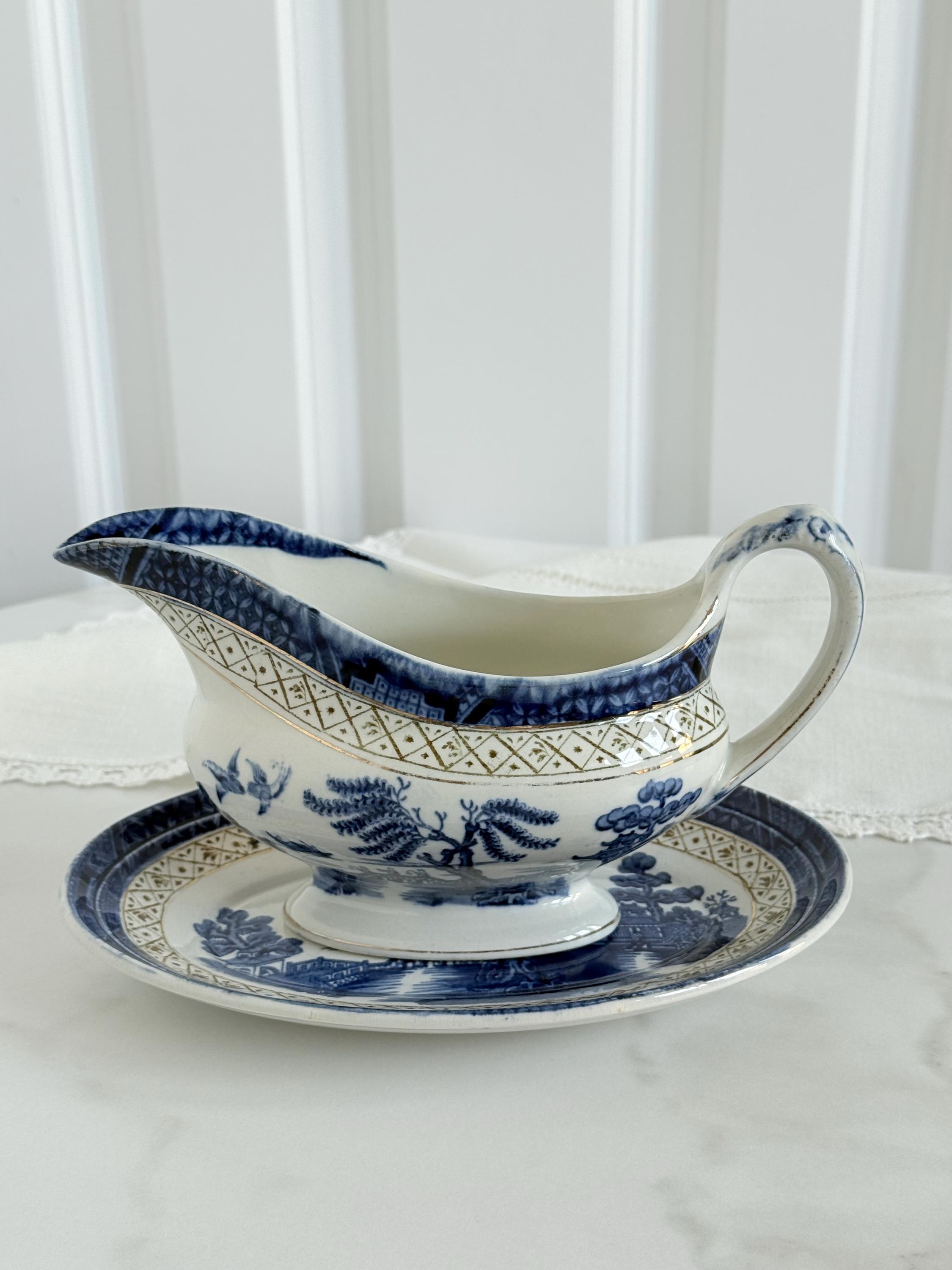 Booths real old willow plate - Etsy 日本