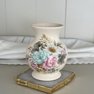 Vintage Purbeck Poole Dorset Blumenvase, kleine Keramik Vase, Cottage Stil Dekor, englische Keramik