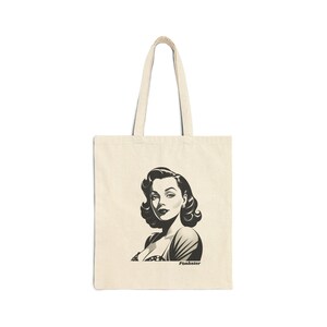 Vintage Glamour Tote Bag - Perfect for Everyday Use, Gift for Her, Eco-Friendly Shopping, Retro Style, Fashion Statement