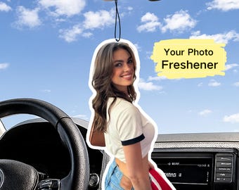 Personalized Photo Car Air Freshener, Custom Photo Freshener, Car Freshies, Personalized Gift, Memorial Pet Freshener, Car Accessories