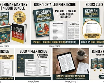 German Short Stories Bundle | Vocabulary, Reading Practice (Digital Download)