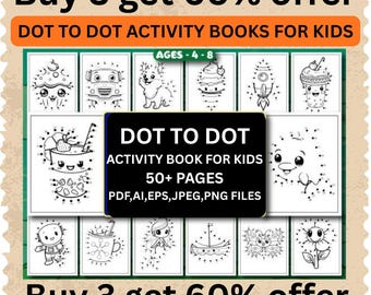 Livro de atividades de ligar os pontos para crianças: 50 páginas divertidas para imprimir (PDF)