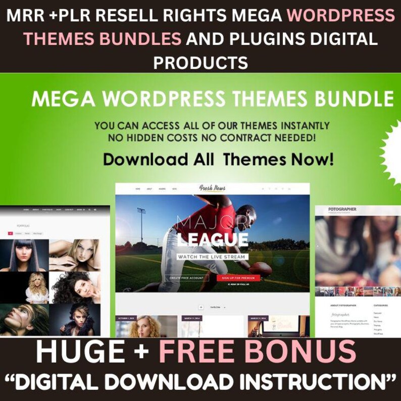 1000+ Premium Wordpress Themes + Plugins - MRR - PLR | Resell Rights ...