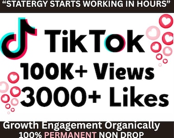 TikTok Follower Growth Support –100k views + likes Profile Boost Social Growth Package Grow Your TikTok Audience Visibility Reach  Engagment