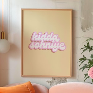 Colourful Punjabi Wall Art, Kidda Sohniye, Funny Punjabi Quotes, Punjabi Decoration, Indian Wall Art, Indian Typography Art, Punjabi Gifts