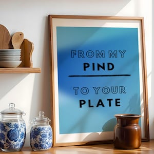 Aesthetic Gradient Punjabi Wall Art, Kitchen Decor, Punjabi Quotes Poster, Pind, Indian Cultural Wall Art, Punjabi Food, Desi Designs, Desi