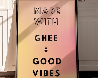 Colourful Punjabi Wall Art, Ghee, Indian Home Decor, Aesthetic Kitchen Art, Indian Cultural Art, Punjabi Gift, Punjabi Decoration, Desi Art