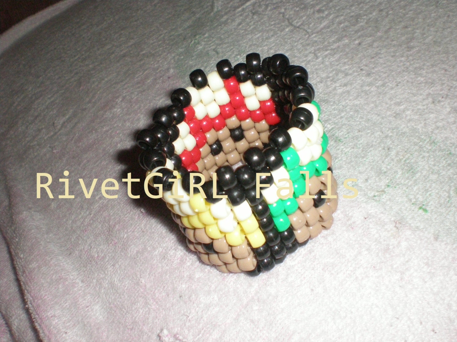 Rasta Mushrooms Bracelet Kandi Etsy