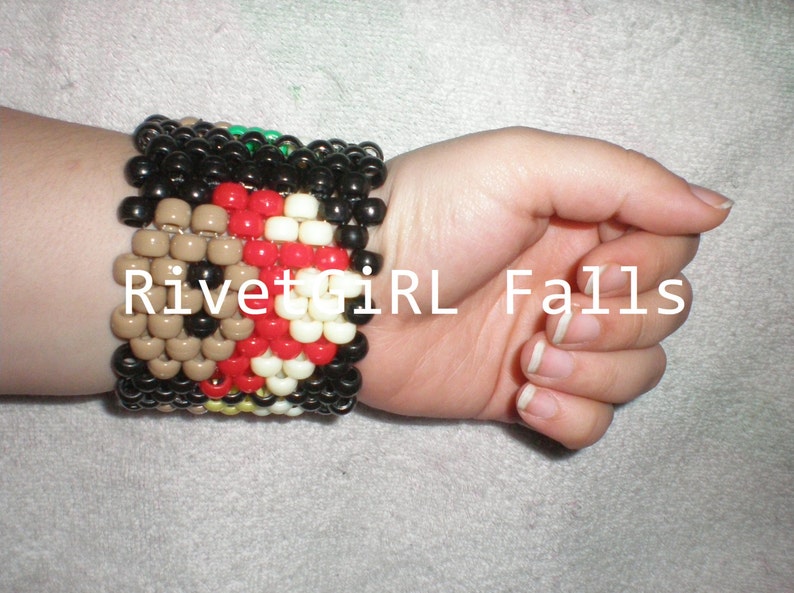 Rasta Mushrooms Bracelet Kandi Etsy