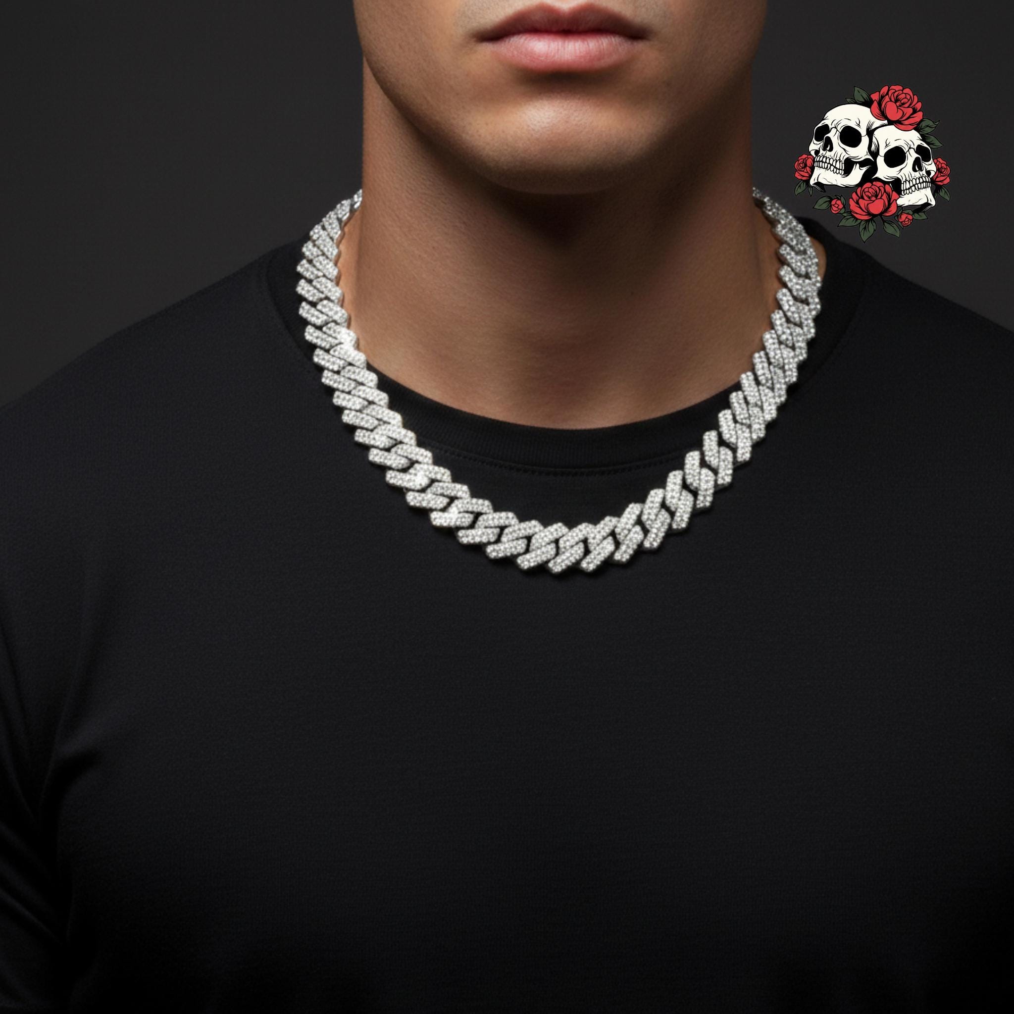 925 iced out chain - Etsy 日本