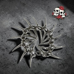 Gotiskt taggarmband | Punkspikat armband | Grunge smycken | Edgy estetiskt armband | Alternativ present för män och kvinnor