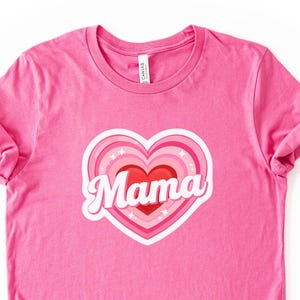 Mama Heart Unisex Tee, Perfect for Mother&#39;s Day, Family Gatherings, Special Occasions, Gifts, Casual Wear
