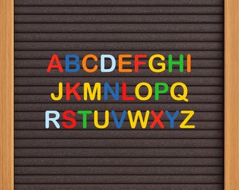 Custom Colored Plastic Felt Board Letters: DIY Signage