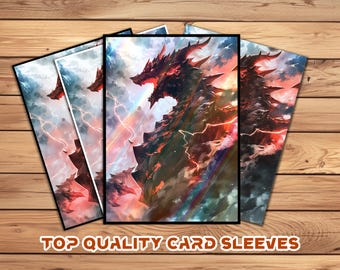 Card Sleeves,  Card Sleeve,Top Quality  Card Sleeve, perfect fit sleeves, Art Sleeves,Fantasy Lightning Dragon