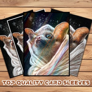Card Sleeves, MTG Card Sleeve,Top Quality  Card Sleeve,mtg perfect fit sleeves, Art Sleeves,Cute Bat Wrapped in Cloth