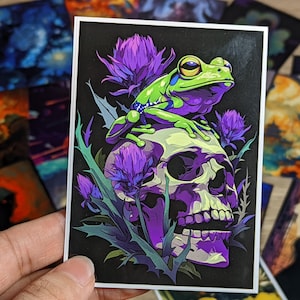 frog card sleeves ETLKJVBL for MTG Storage Solution, Cute Cartoon for MTG Card Box and Commander Decks, High Capacity Anime Card for Mtg Deck Box, Designed Specifically for Mtg Players : Toys & Games Mtg Card Sleeves, Pond Frog