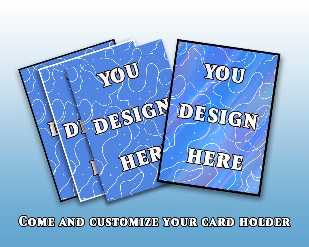 custom design card sleeves VEHASAYO Sleeves, Make Your Own Trading Collectible Card Protector, Compatible with Yugioh & Magic The Gathering  MTG, TCG, OCG : Toys & Games and marketing campaigns Custom Gift Card Sleeve Printing