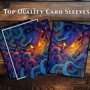 Koszulki na karty, Koszulki na karty MTG, Koszulki na karty najwyższej jakości, Koszulki na karty Magic, Prezenty dla graczy, Neon Tentacles