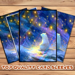 TCG Card Sleeves,  Card Sleeve,Top Quality  Card Sleeve, perfect fit sleeves, Anime Sleeves,Stellar Polar Bear